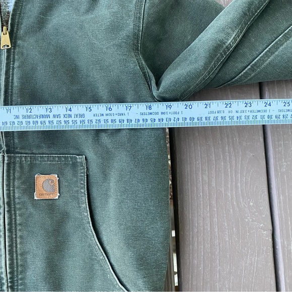 Carhartt Quilt Lined Jacket Youth XL (14/16) YYJ130 MOS Moss Green - Picture 15 of 16